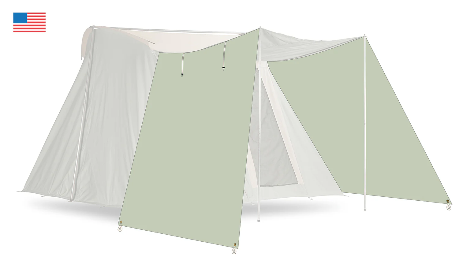 COTTON PORTICO AWNING PANELS for TRAVELER & FAMILY CAMPER - Image 6